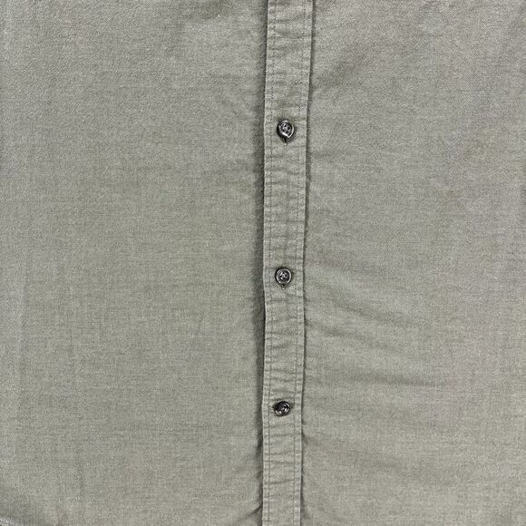 Express Shirt Mens Large Green Button Down Long Sleeve pocket cotton - Picture 8 of 16